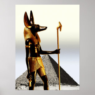 Poster Anubis et la Croix Ankh