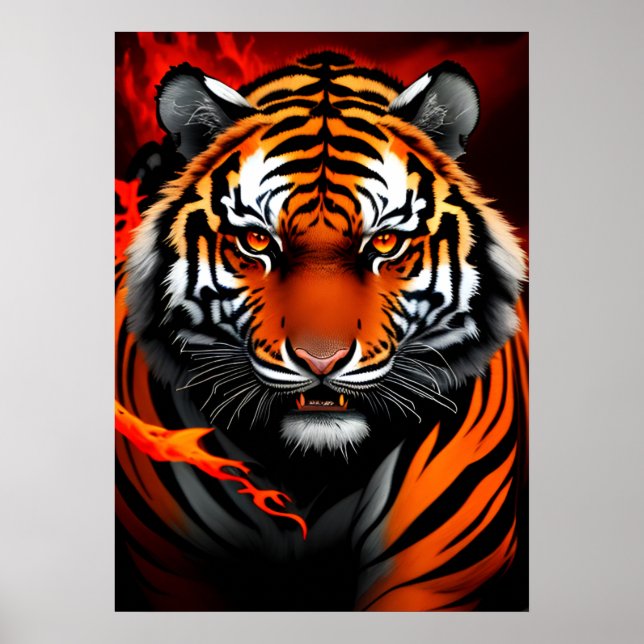 Poster Art Firery Tiger (Front)