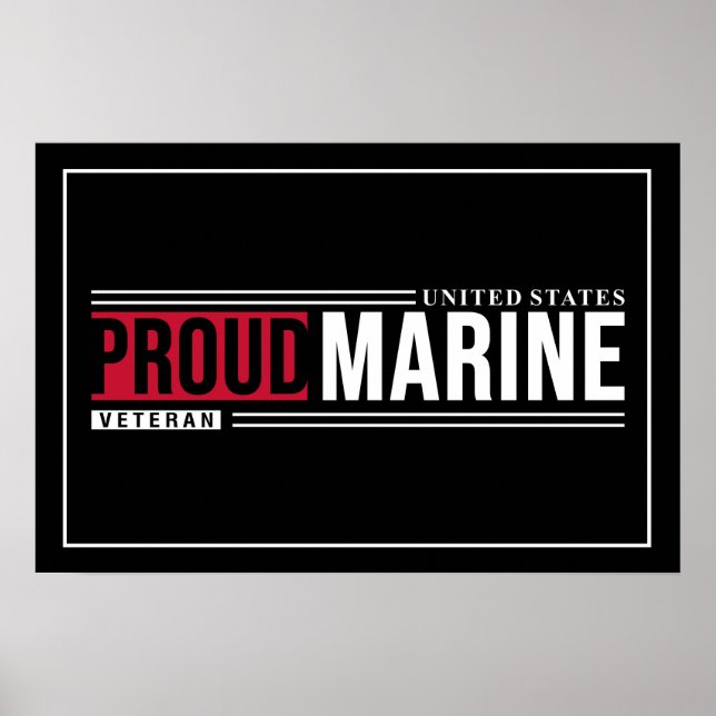 Poster Art Marine Veteran (Front)