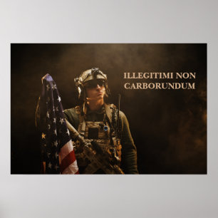 Poster Art Military Soldier