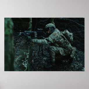 Poster Art Military Soldier