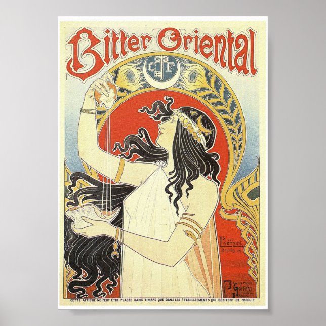 Poster - Art Nouveau Bitter Oriental (Front)