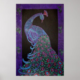 Poster Art -Proud Peacock