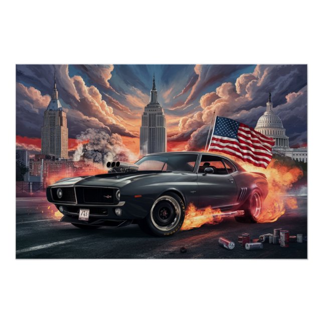 Poster Auto Drapeaux 07 (Front)