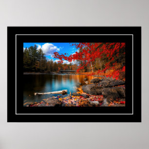 Poster-Autumn Fall Scene Poster