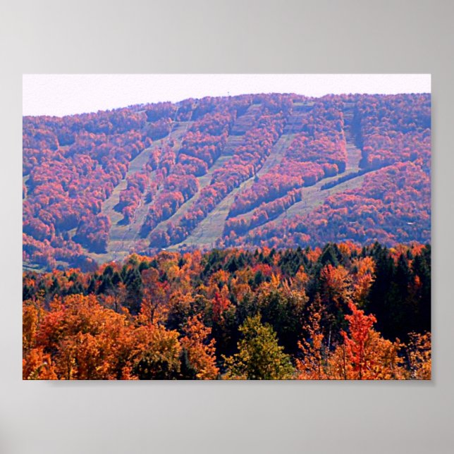 Poster - Autumn Ski Slopes (Front)