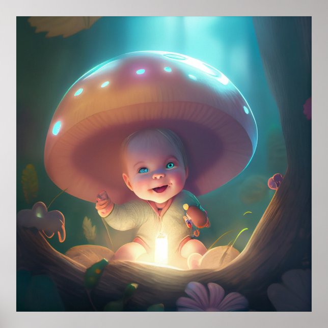 Poster baby smiling (Front)