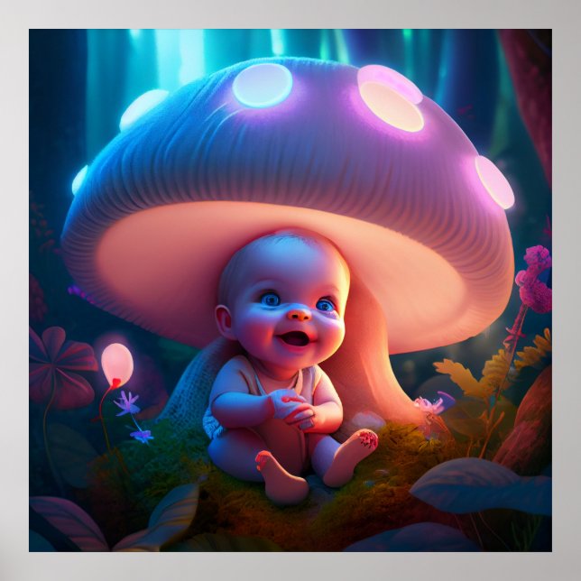 Poster baby smiling (Front)