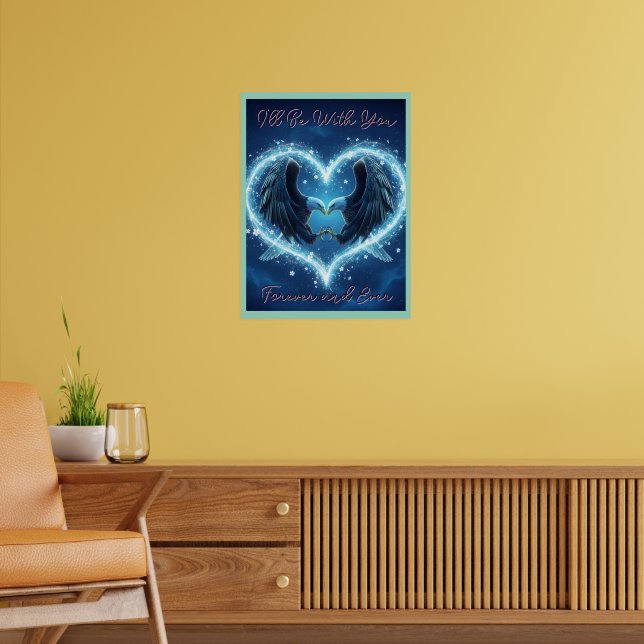 Poster Bald Eagle Heart Complete Unity Centerpiece (Living Room 2)