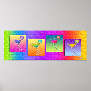 Poster, Banner - Pop Art Margaritas Poster