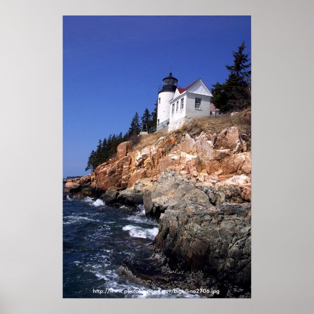 Poster / Bass Harbour Head Lighthouse Maine (Front)