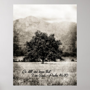 Poster-Be Still and Know that I am God Poster