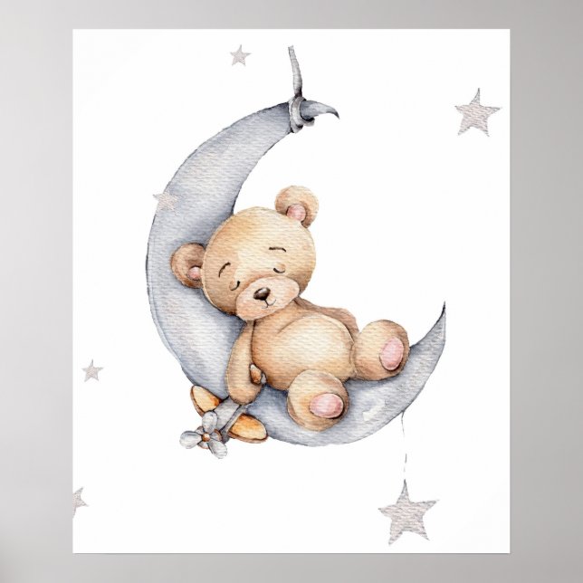 Poster - Bear Sleeping On The Crest Moon (Front)