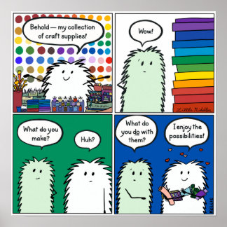 Poster: Behold -- My Collection of Craft Supplies Poster