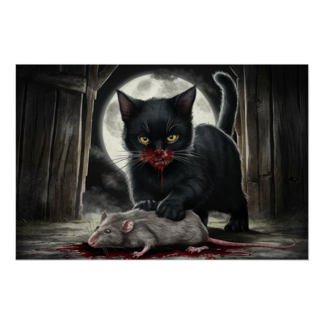 Poster Black Cat and Rat 08 (Front)