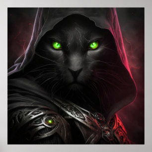 Poster Black Cat Warrior