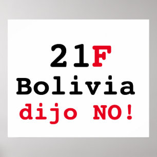 Poster Bolivia dijo NO