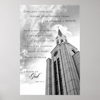 Poster - Boston Massachusetts LDS Temple