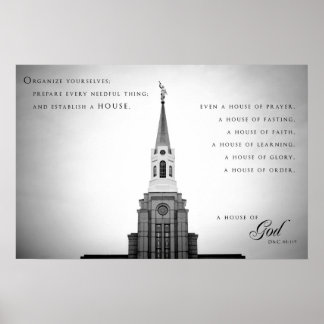 Poster - Boston Massachusetts LDS Temple 2