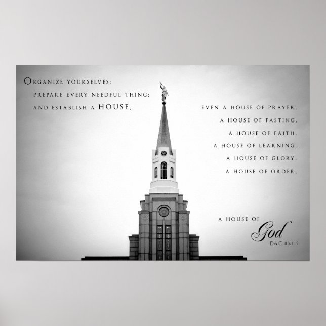 Poster - Boston Massachusetts LDS Temple 2 (Front)