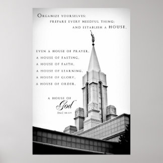 Poster - Bountiful Utah LDS Temple