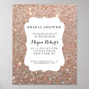 Poster - Bridal Shower Day Rose Gold