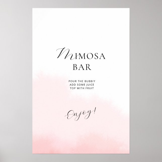 Poster Bridal Shower in an elegant style. (Front)