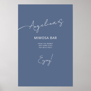 Poster Bridal Shower in an elegant style.