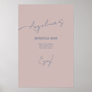 Poster Bridal Shower in an elegant style.