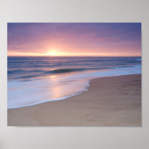 Poster: Calm Beach Waves Poster