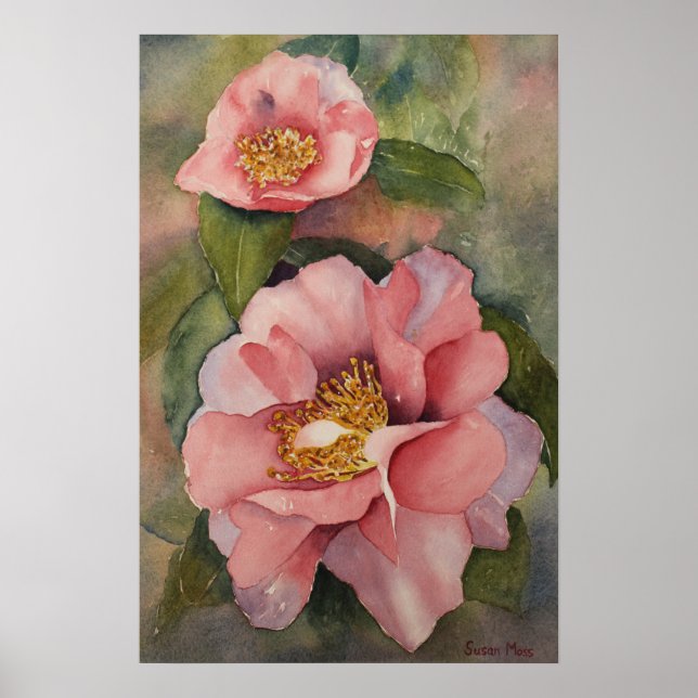 POSTER - 'Camellia in Bloom' (Front)