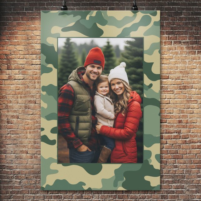 POSTER: camouflage border Poster (Custom Poster)