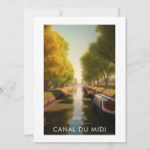 Poster Canal du Midi - France - illustration