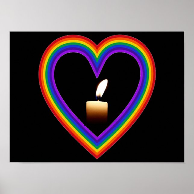 Poster Candle In A Rainbow (Front)