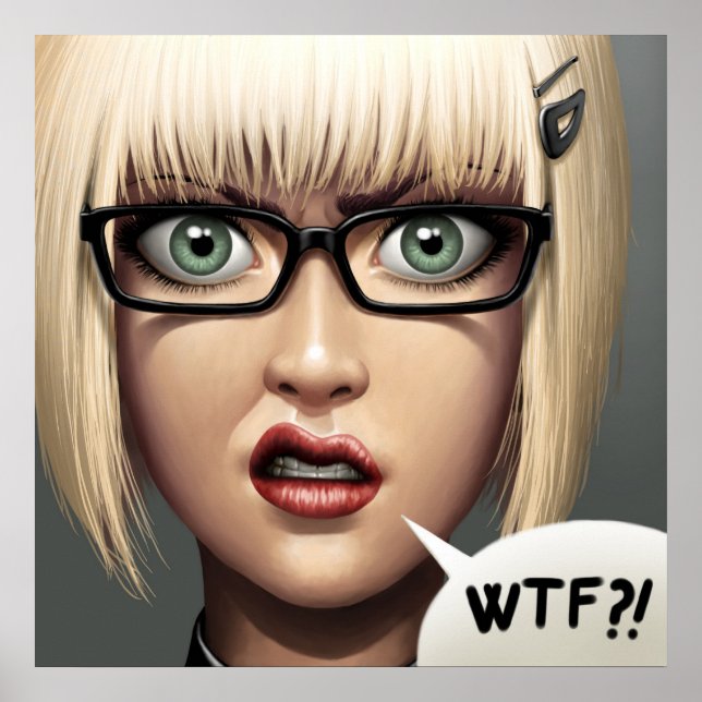 POSTER/CANVAS PRINT · wtf?! (Front)