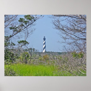 Poster Cape Hatteras Lighthouse from Wetlands