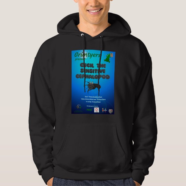 Poster “Cecil the sensitive cephalopod” Hoodie (Front)