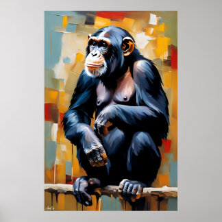 Poster | Chimpanzee | art