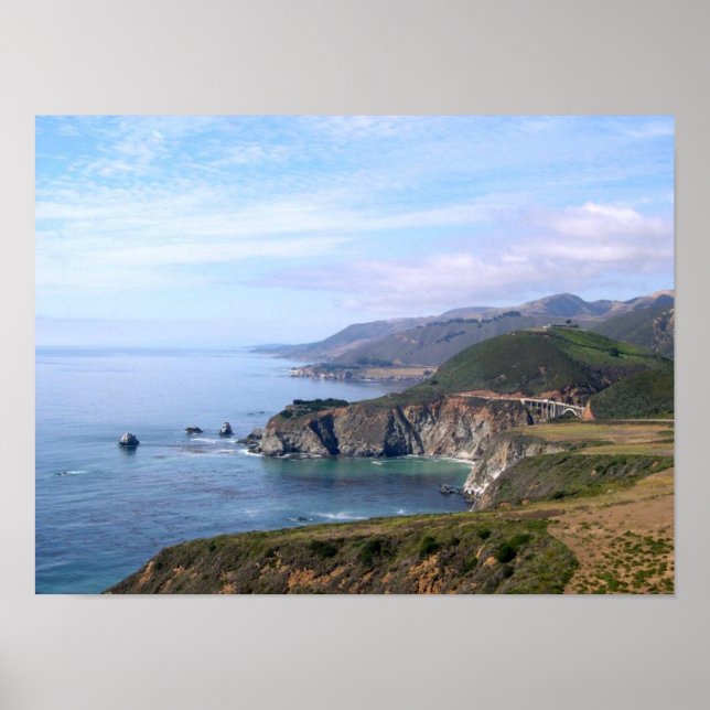 Poster - Coastline near Big Sur (Front)