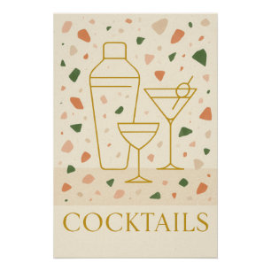 Poster Cocktails - Mediterranean Villa.