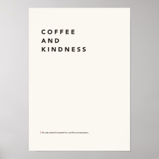 Poster Coffee and Kindness