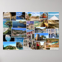 poster collage de Mallorca en Baleares