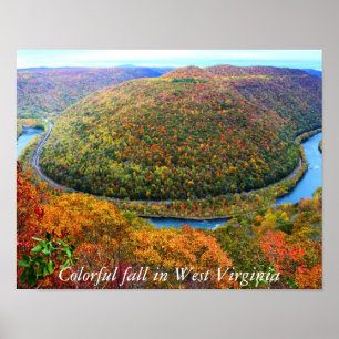 Poster Colourful fall in West Virginia