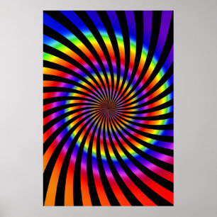 Poster: Colourful Spiral Design Poster