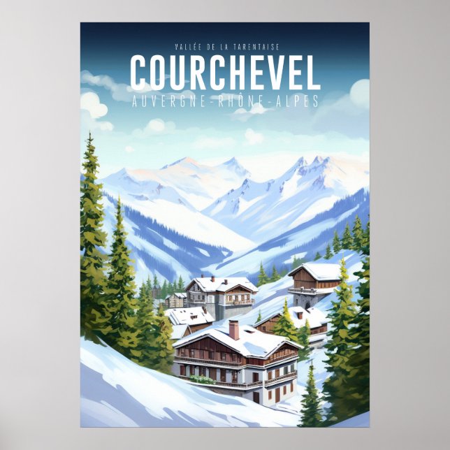 Poster Courchevel - France - Auvergne-Rhône-Alpes (Front)
