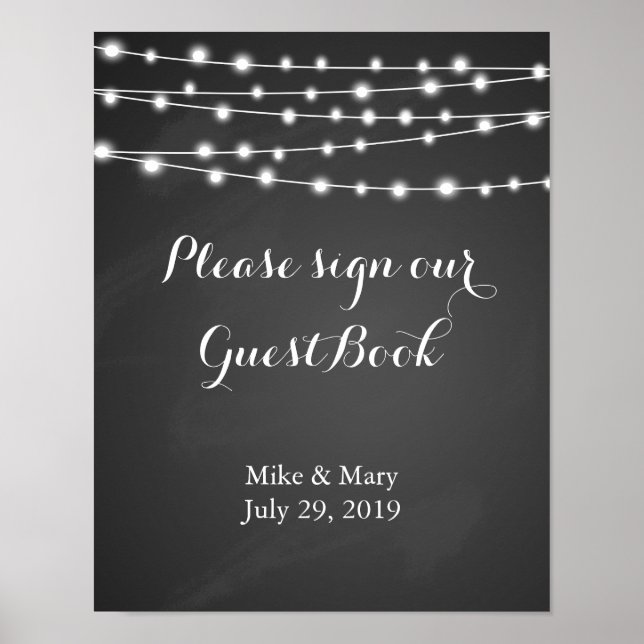 Poster Create your own Chalkboard print (Front)