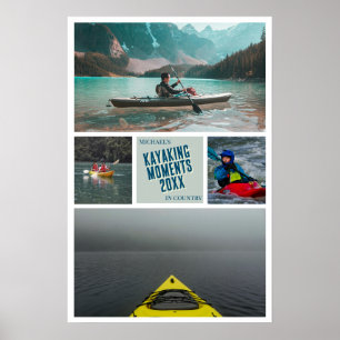 Poster Create your own kayaking photo print