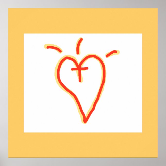 Poster-Crossed Heart Poster (Front)