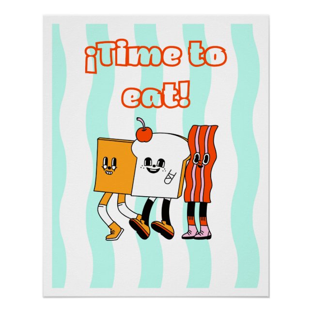 Poster Cute Breakfast Friends Vibes (Front)