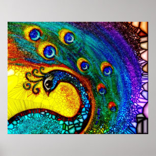 Poster "Dancing Peacock"